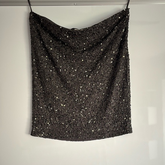 Haute Hippie Gray Sequin/Beaded Skirt (new with tags) - Picture 1 of 6